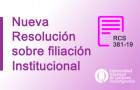 Imagen sobre Nueva Resolución sobre filiación Institucional